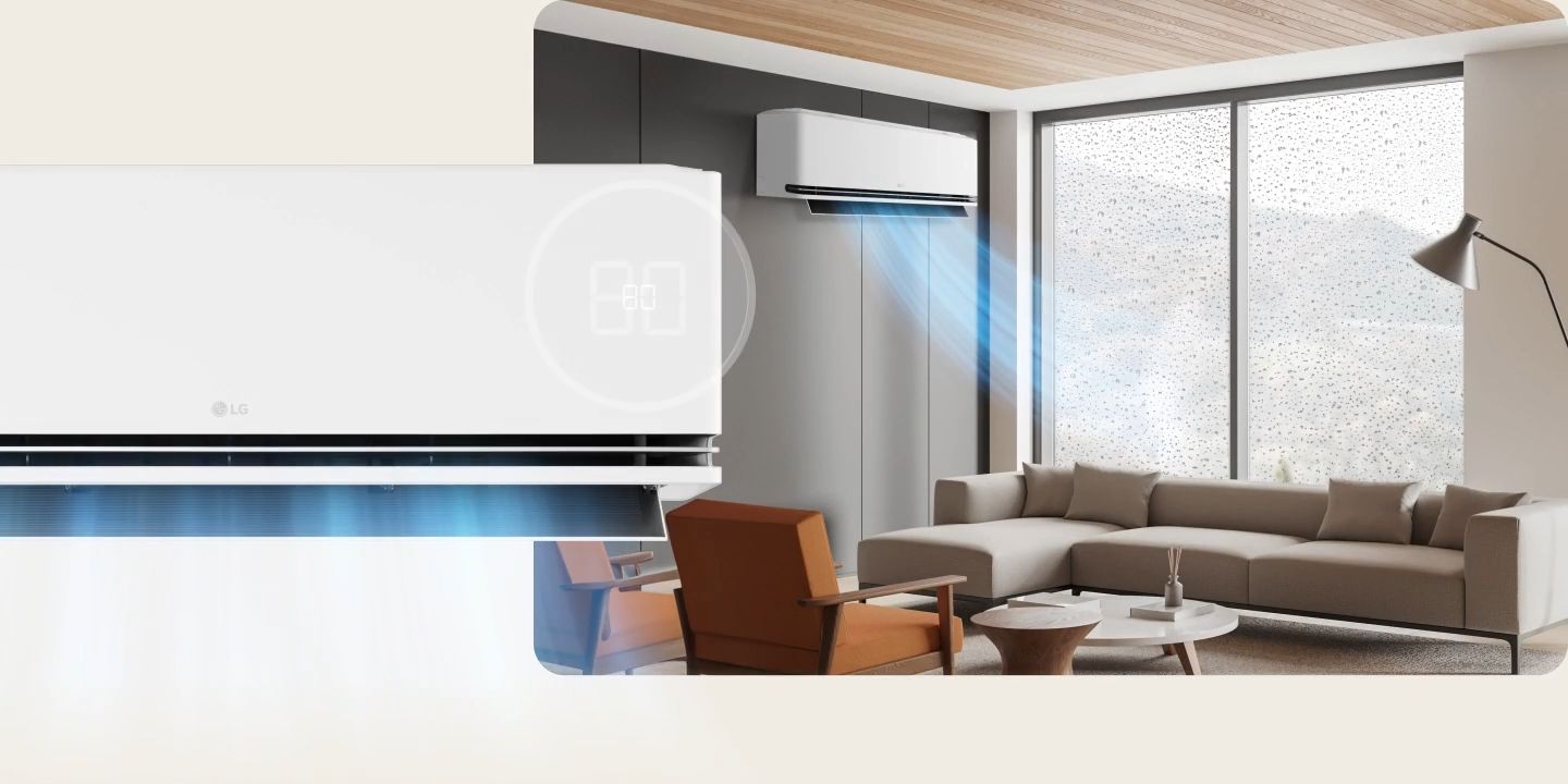 Điều hòa treo tường LG IDH24M1 sẽ giúp cân bằng độ ẩm trong căn phòng